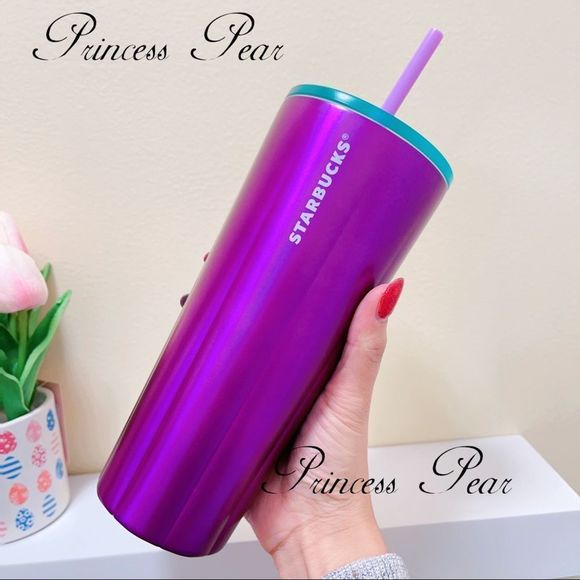 5/ $100 Starbucks purple stainless steel ss puffy tumbler cup Valentine’s Day